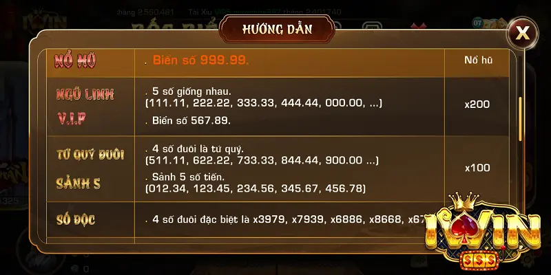 Khám Phá Cách Chơi Bốc Biển Số Iwin Hiệu Quả 2 Luật chơi cơ bản của Bốc Biển Số iWin