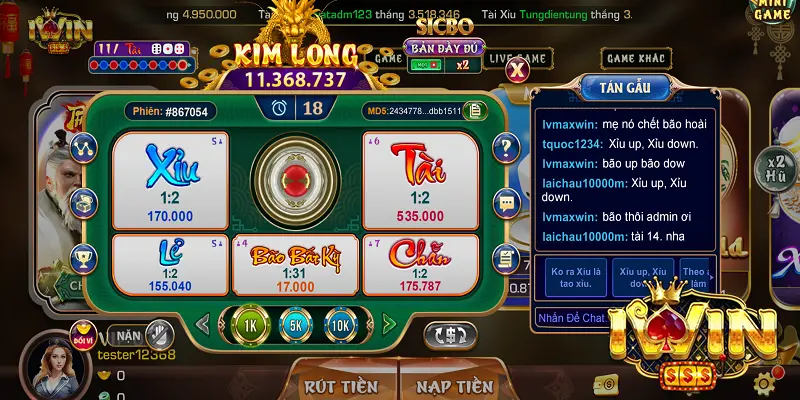 Trải Nghiệm Tài Xỉu Kim Long iWin Ngay Hôm Nay 3 Chọn nhà cái uy tín